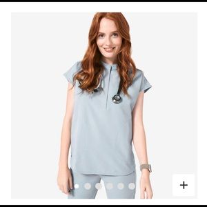 Figs Rafaela Mandarin collar scrub top